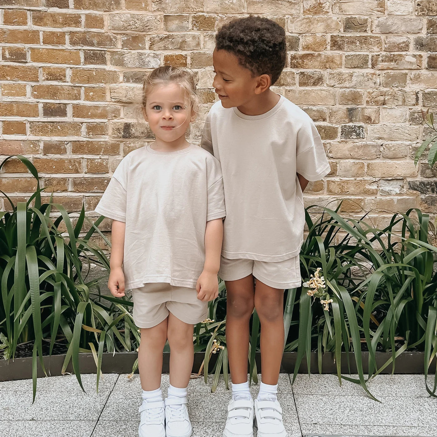 Oversized Summer Set - Beige