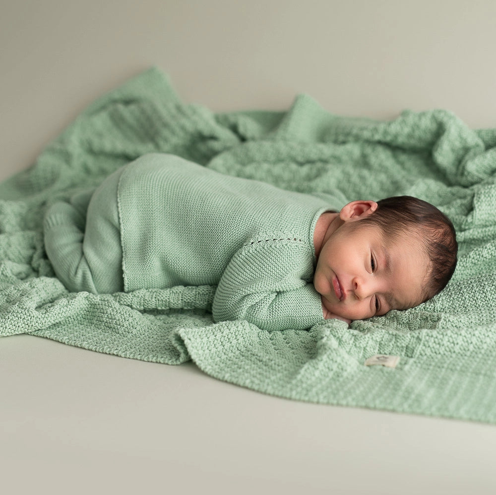 Soft Green Knitted Set