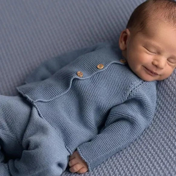 Blue Newborn Knitted Set