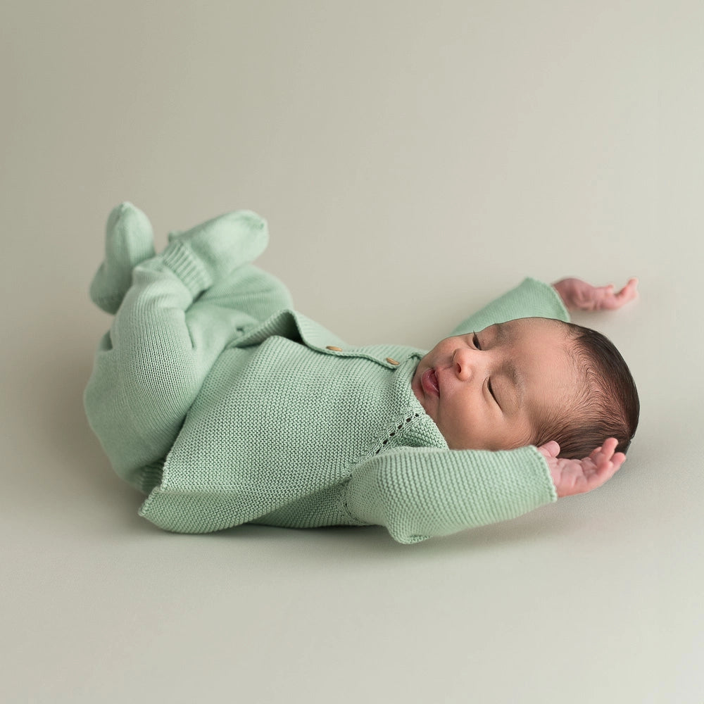 Soft Green Knitted Set