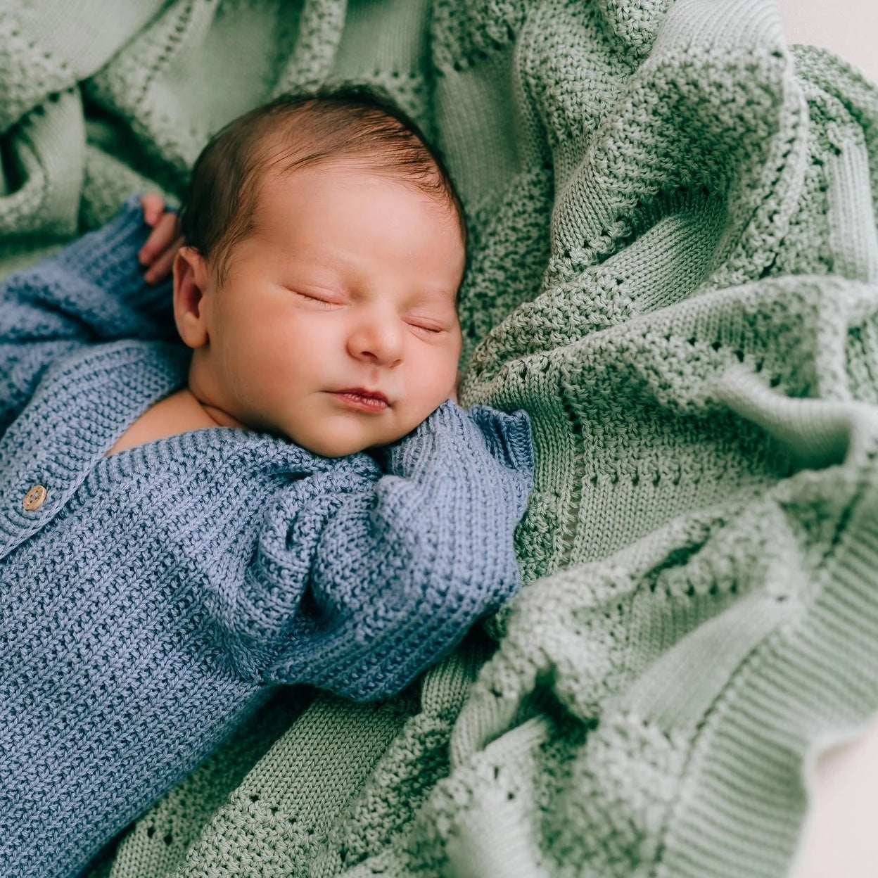Mint Plaid Blanket
