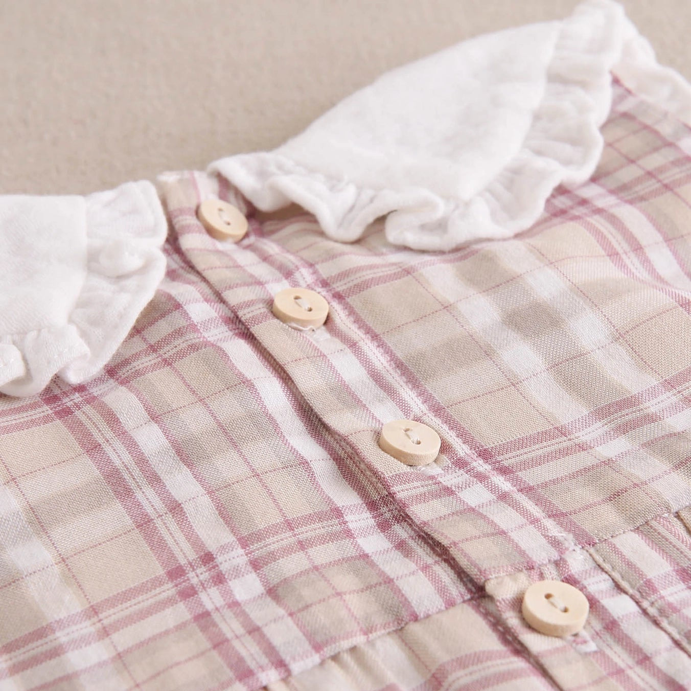 Baby Girl Checkered Dress with Matching Bloomers