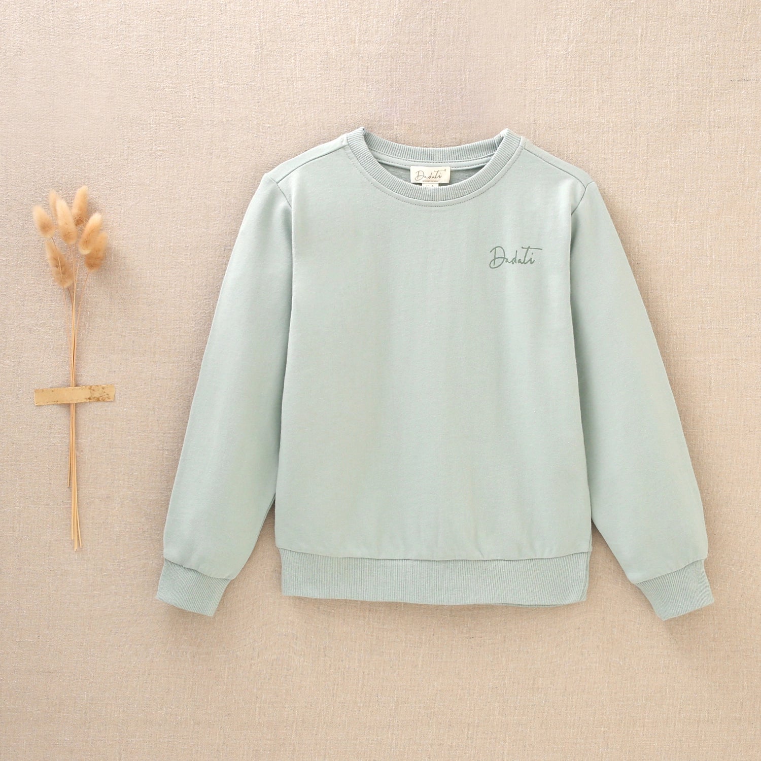 Boy's Sweatshirt with Round Neck and Back Pattern