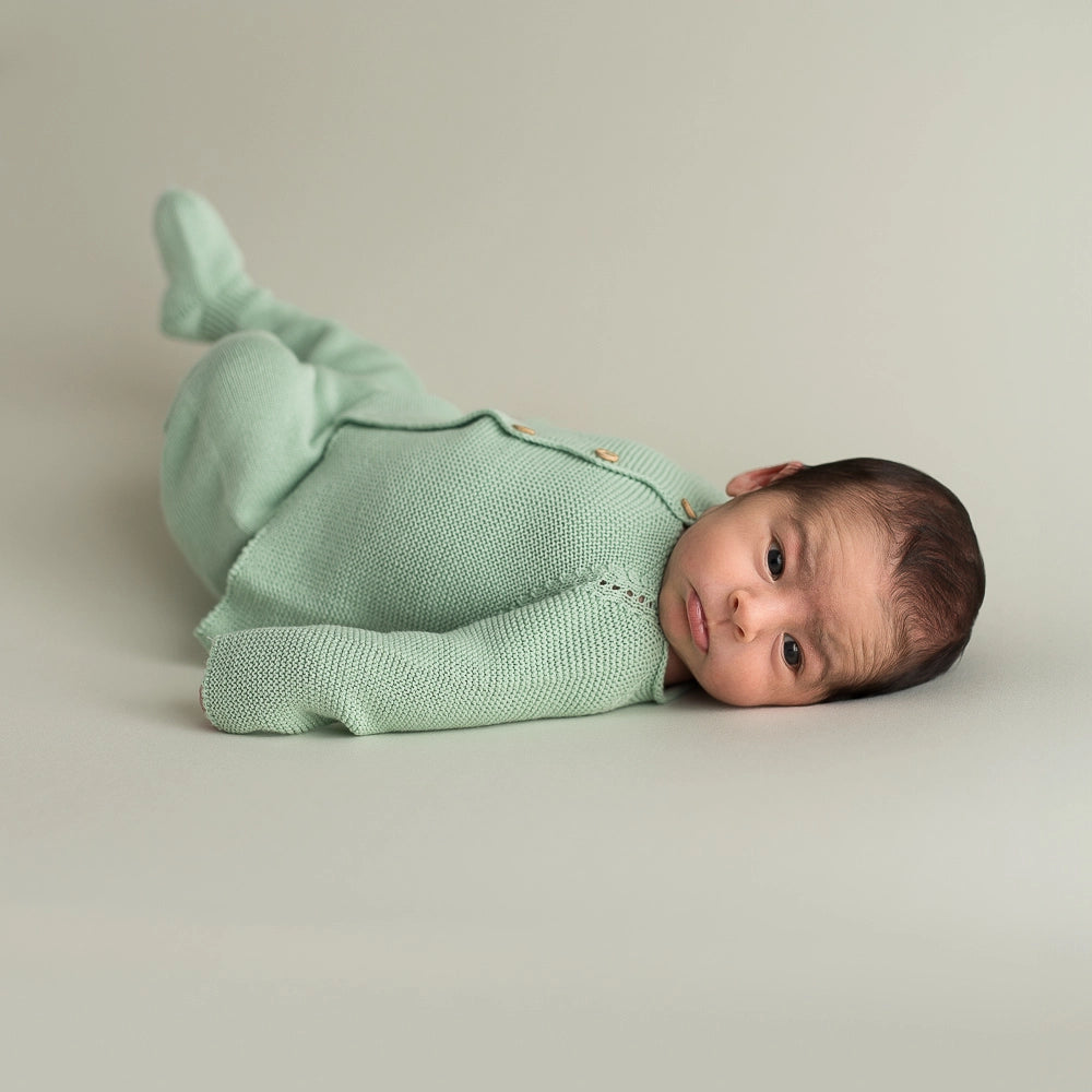 Soft Green Knitted Set