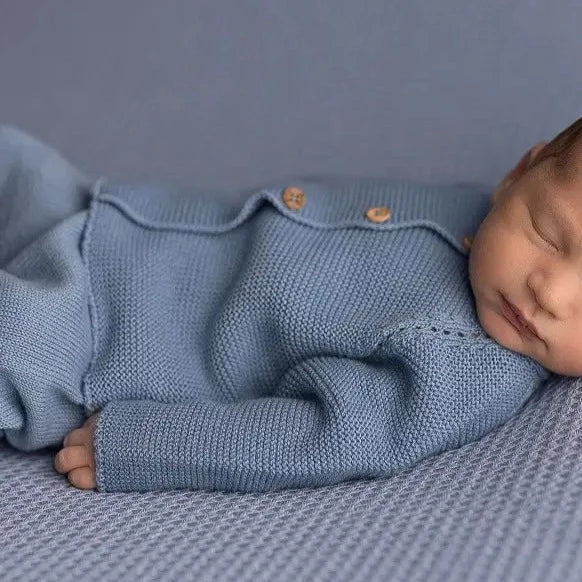 Blue Newborn Knitted Set