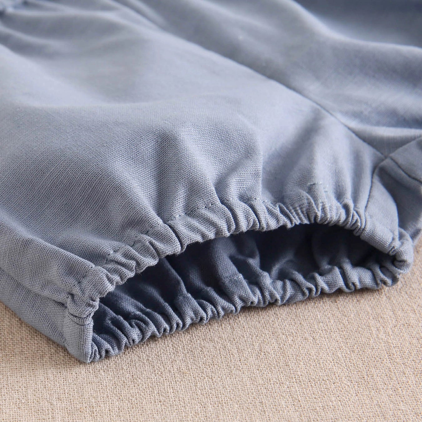 Baby Boy Set Light Blue Gingham Shirt and Shorts