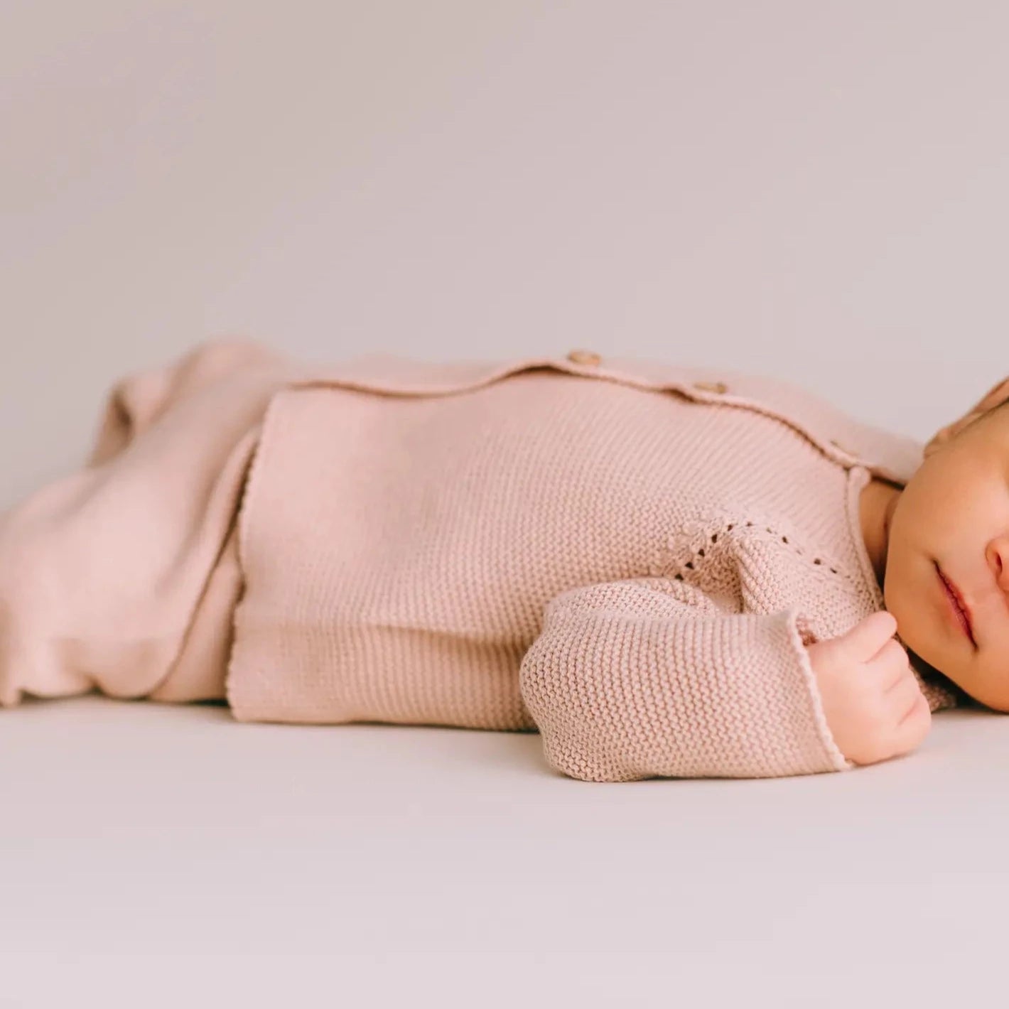 Pink Newborn Knitted Set