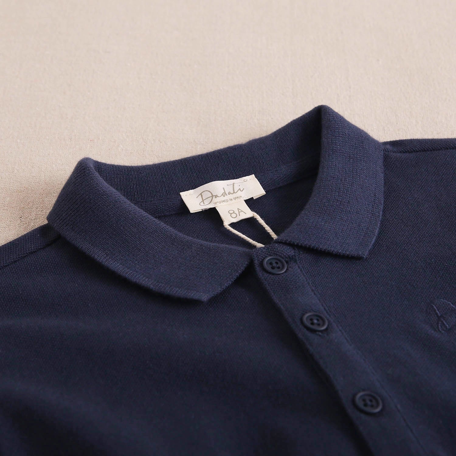 Boy's Blue Polo Shirt with Long Sleeves