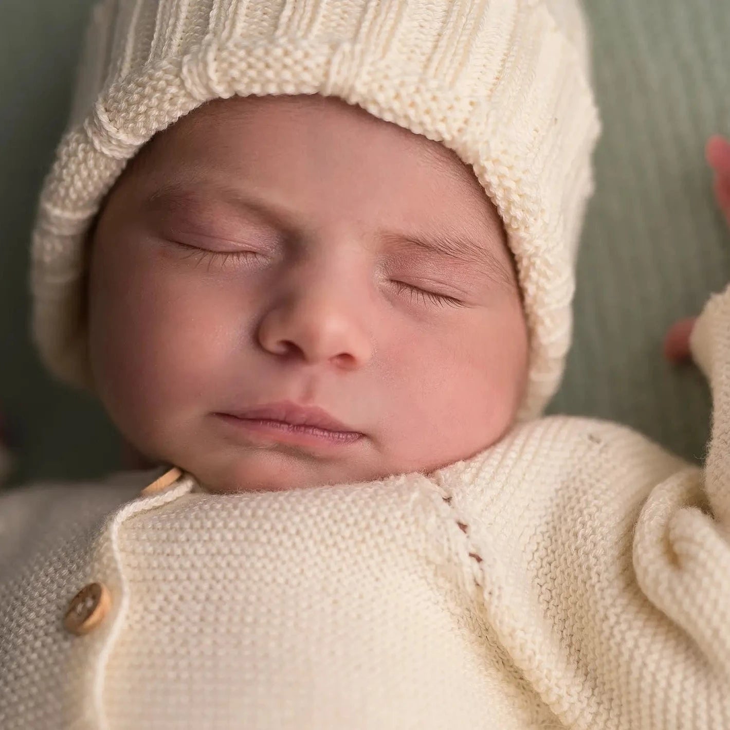 Ecru Knitted Hat