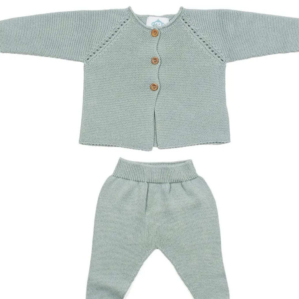 Mint Newborn Knitted Set