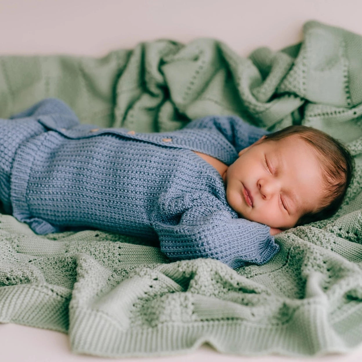 Mint Plaid Blanket