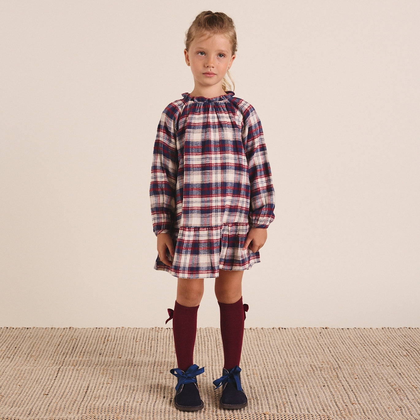 Flannel Check Dress