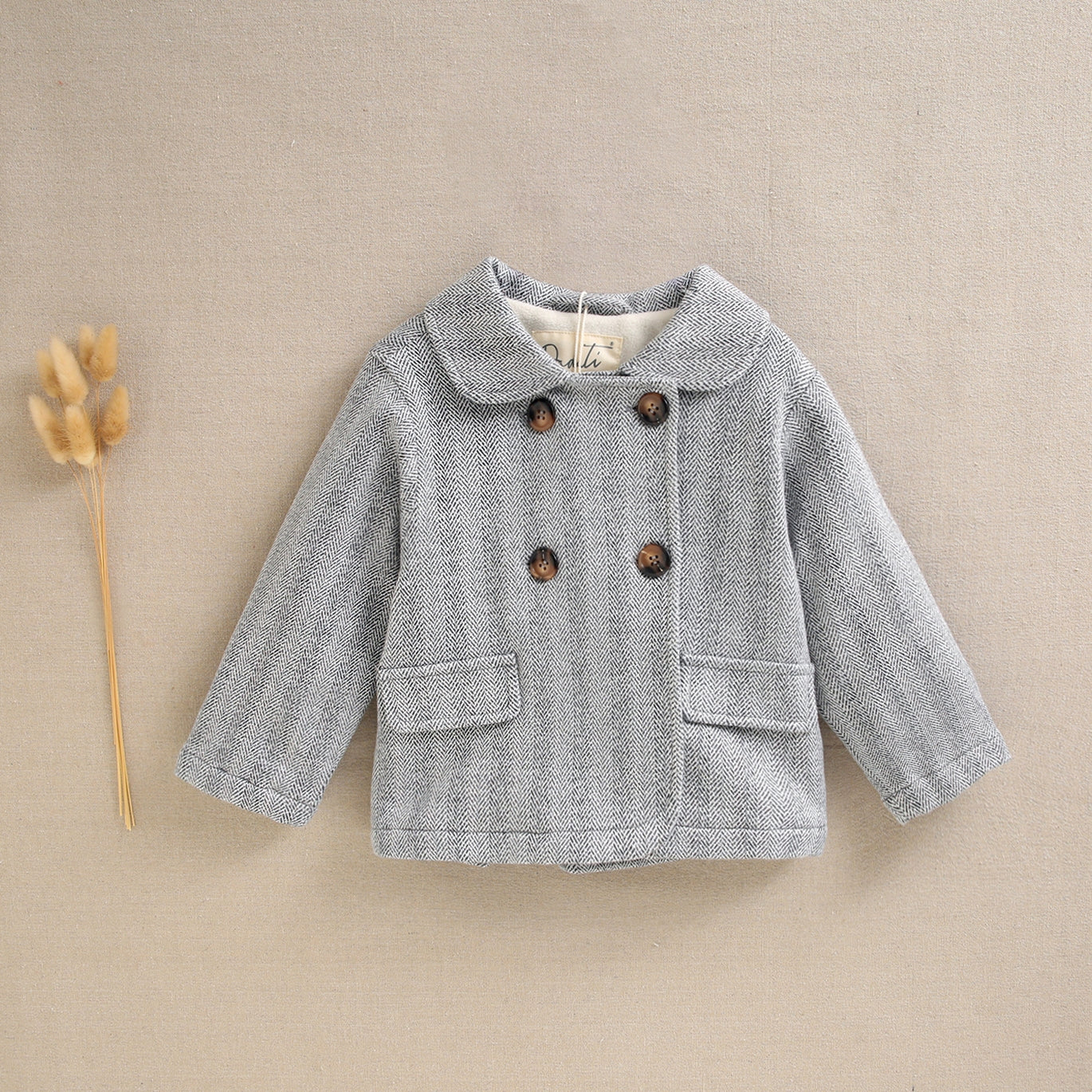 Double Breasted Grey Coat