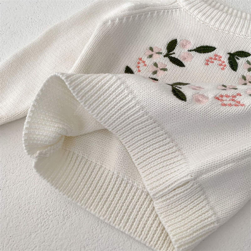 Embroided Knitted Sweater