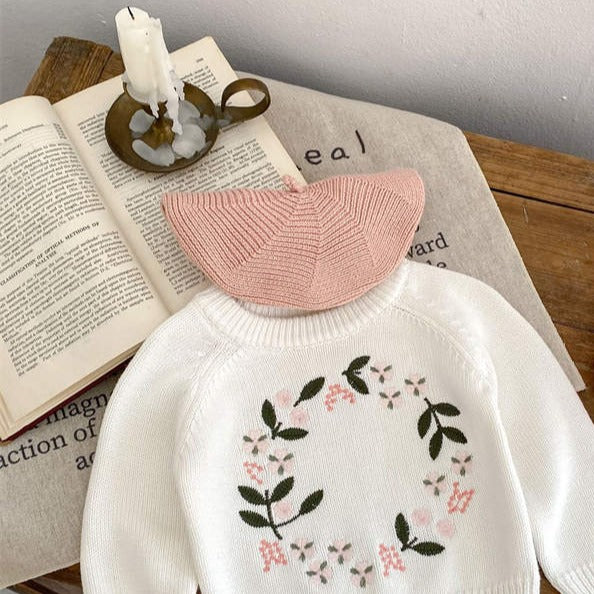 Embroided Knitted Sweater