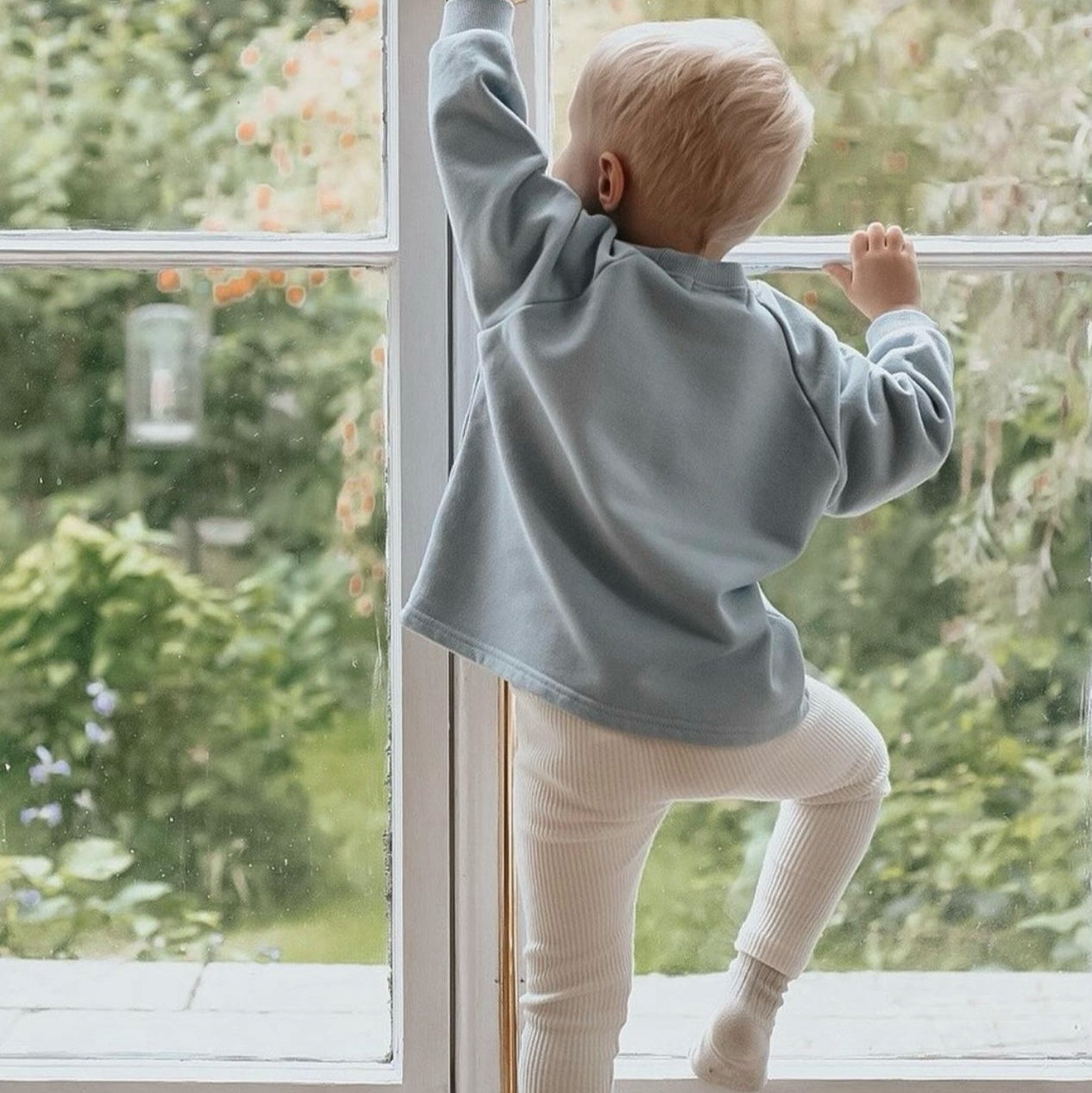 Ribbed Leggings - Cream