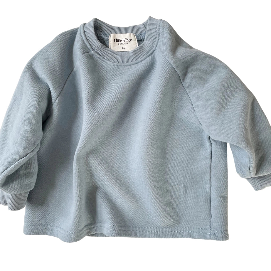 Baby Cotton Sweatshirt - Cornflower Blue