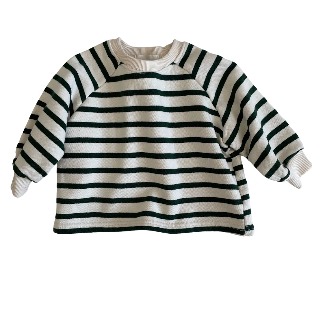 LPL Cotton Sweatshirt - Green Stripe