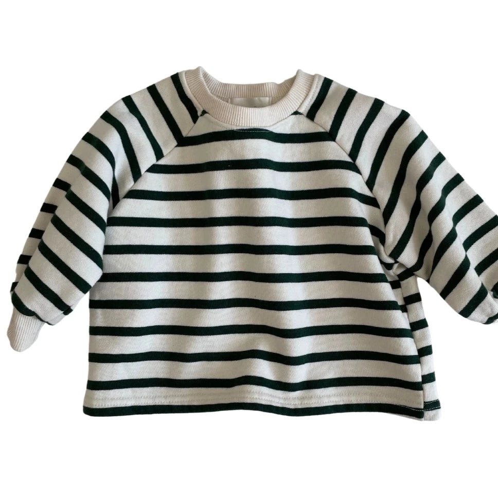 LPL Cotton Sweatshirt - Green Stripe