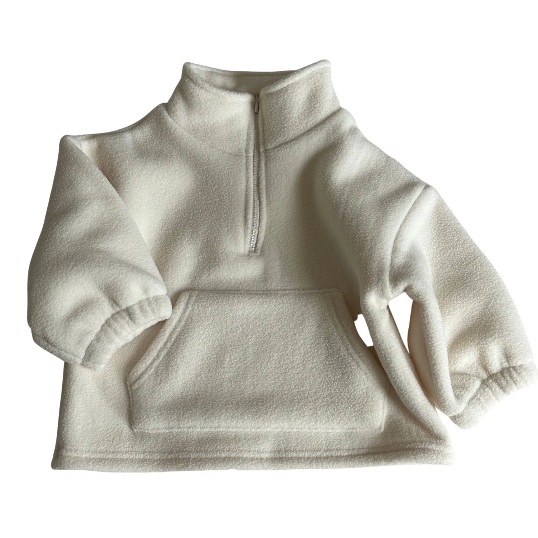 LPL Fleeced Zip Up - Cream