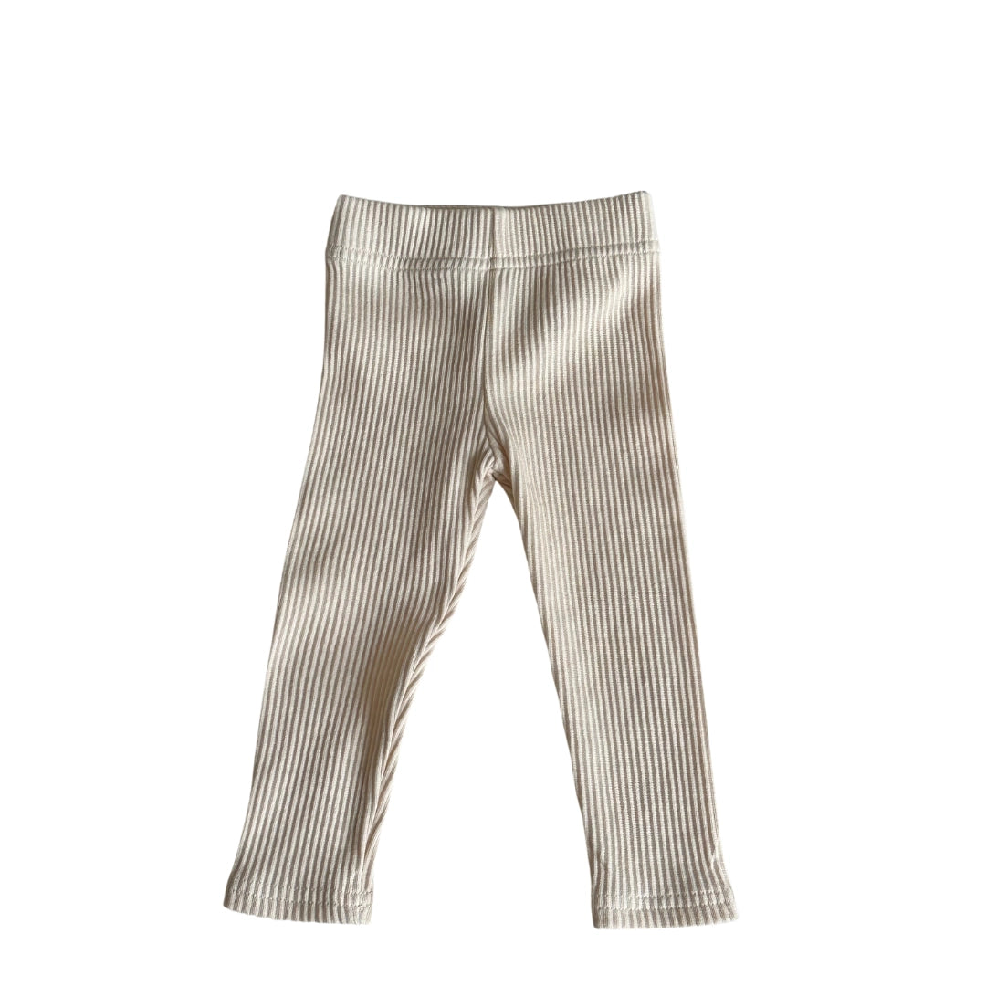 Ribbed Leggings - Cream