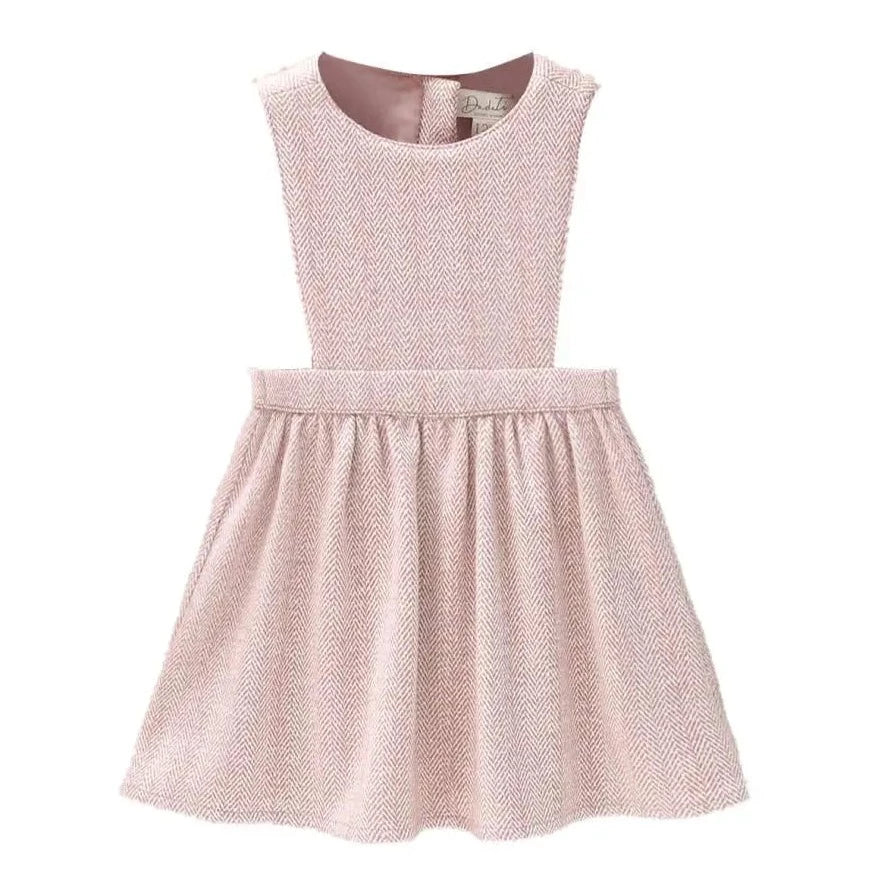 Herringbone Pinafore Dress