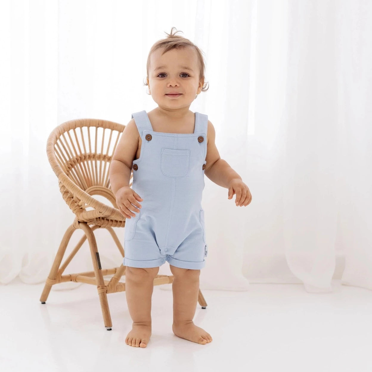 Chambray Overalls