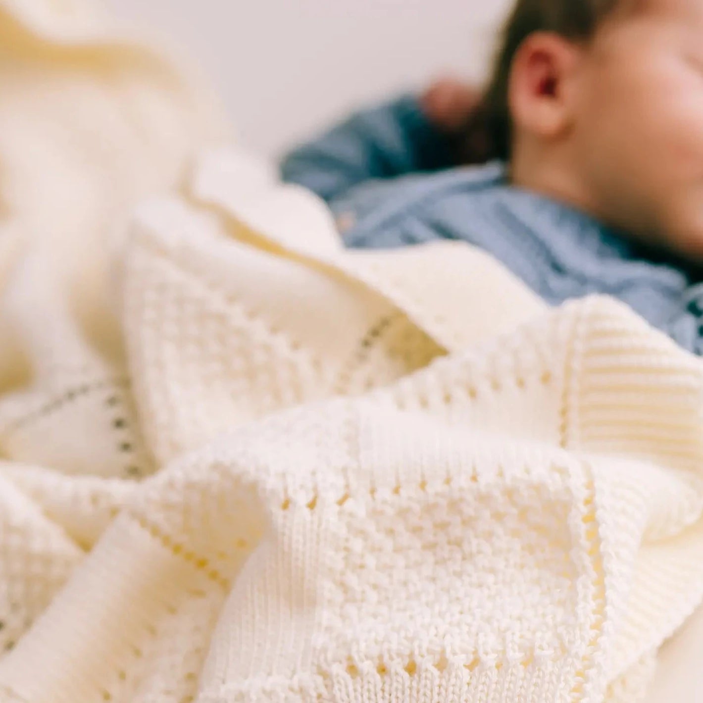 Ecru Plaid Blanket