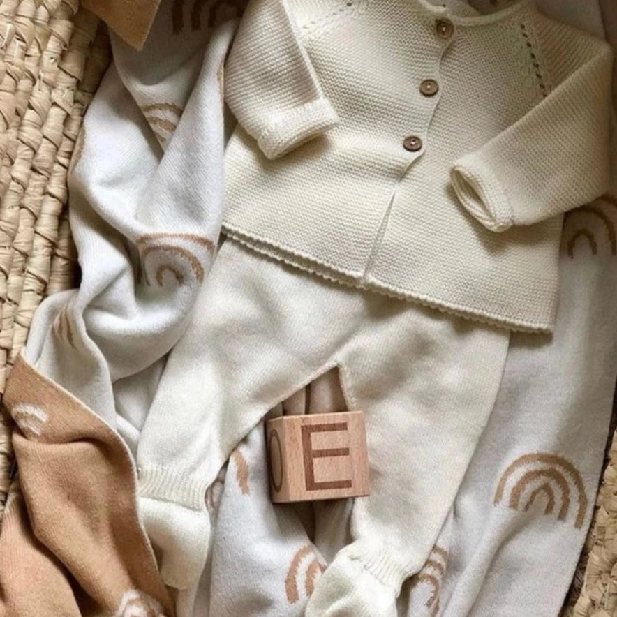 Ecru Newborn Knitted Set