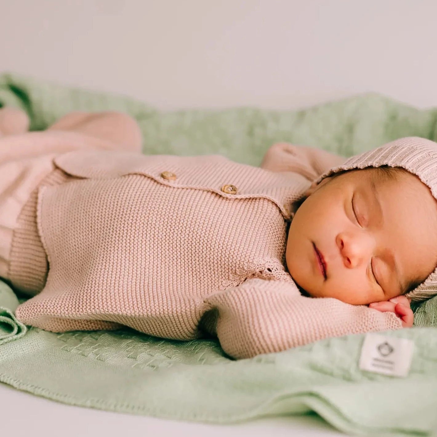 Pink Newborn Knitted Set