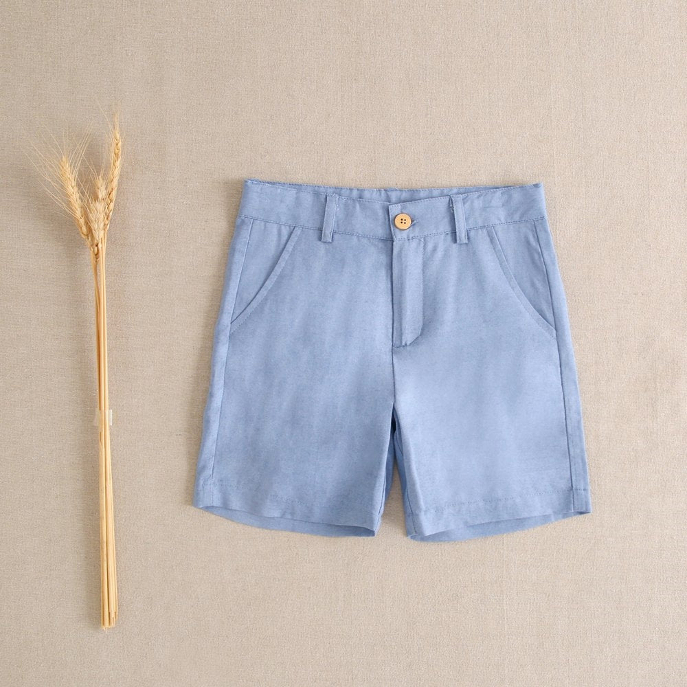 Washed blue boy's shorts