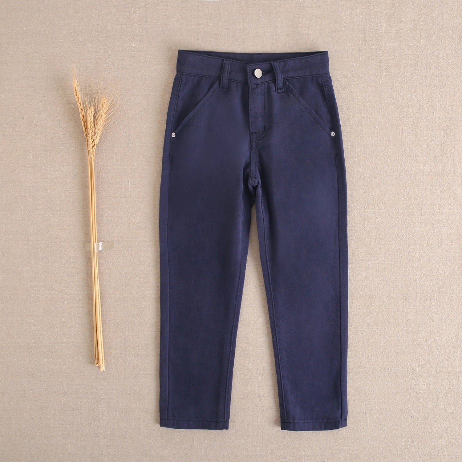 Skinny Chino Pants in Navy