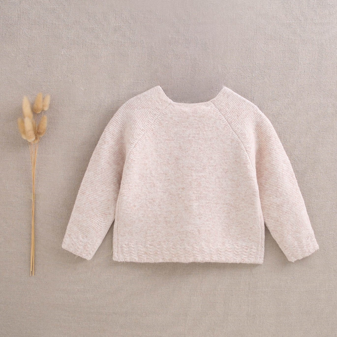 Beige knitted cardigan