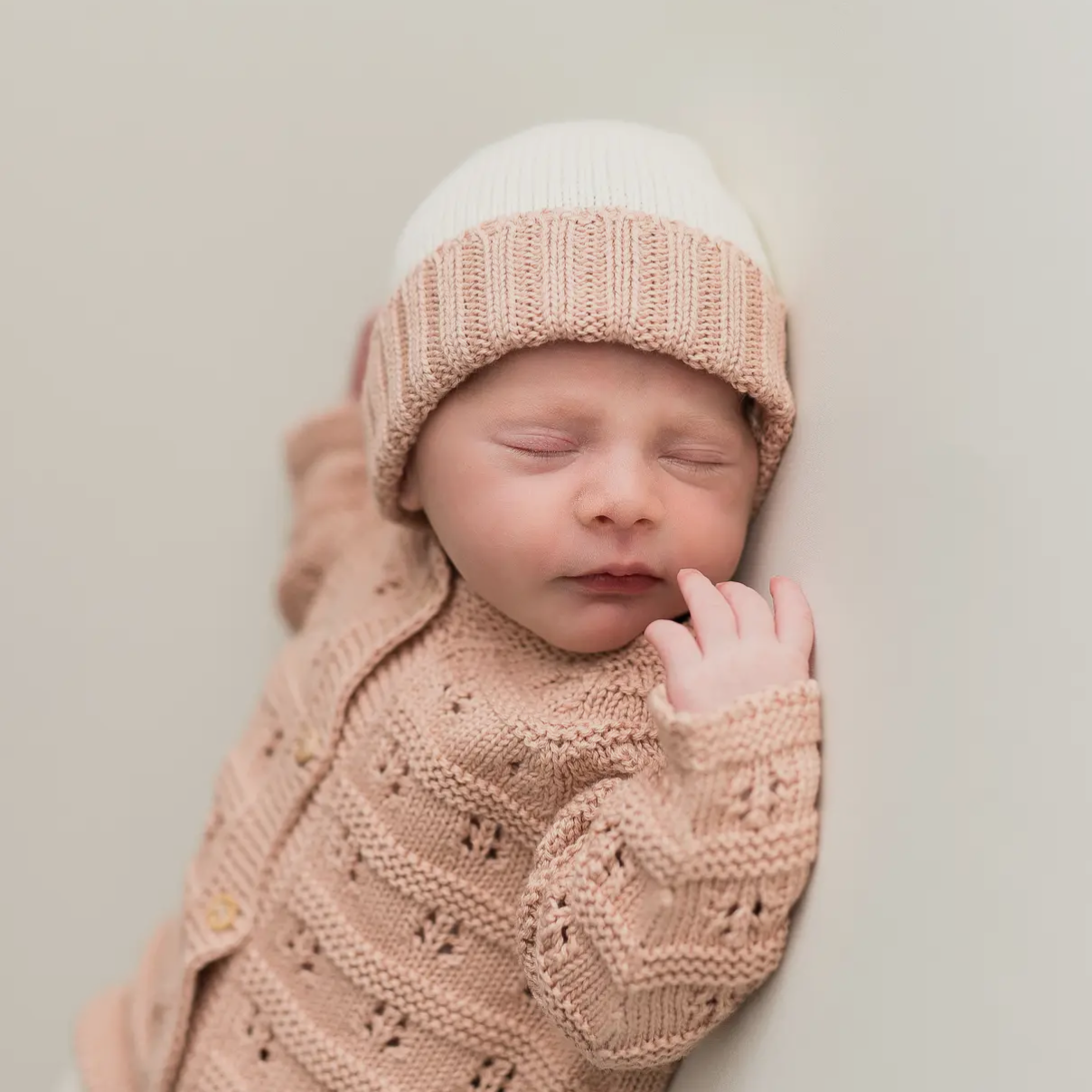 Bicolor Hat Pink-Ecru