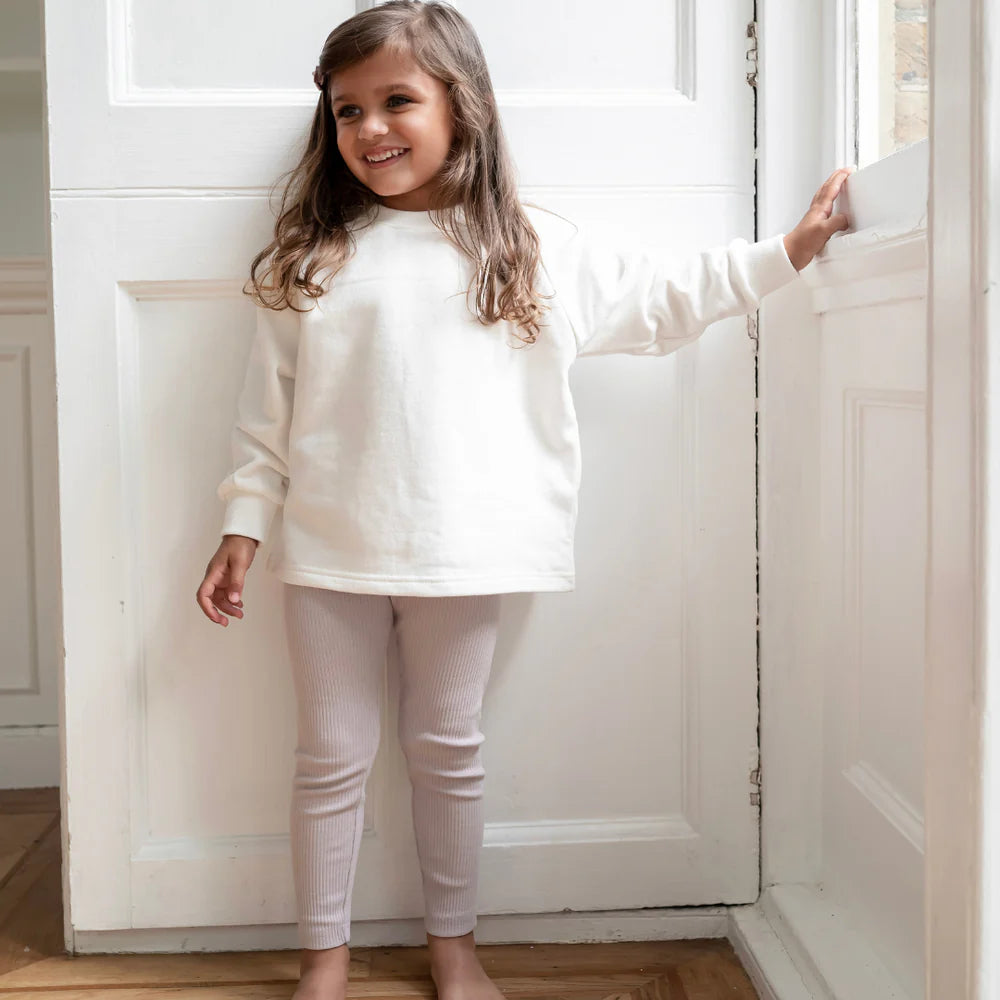Ribbed Leggings -  Lilac