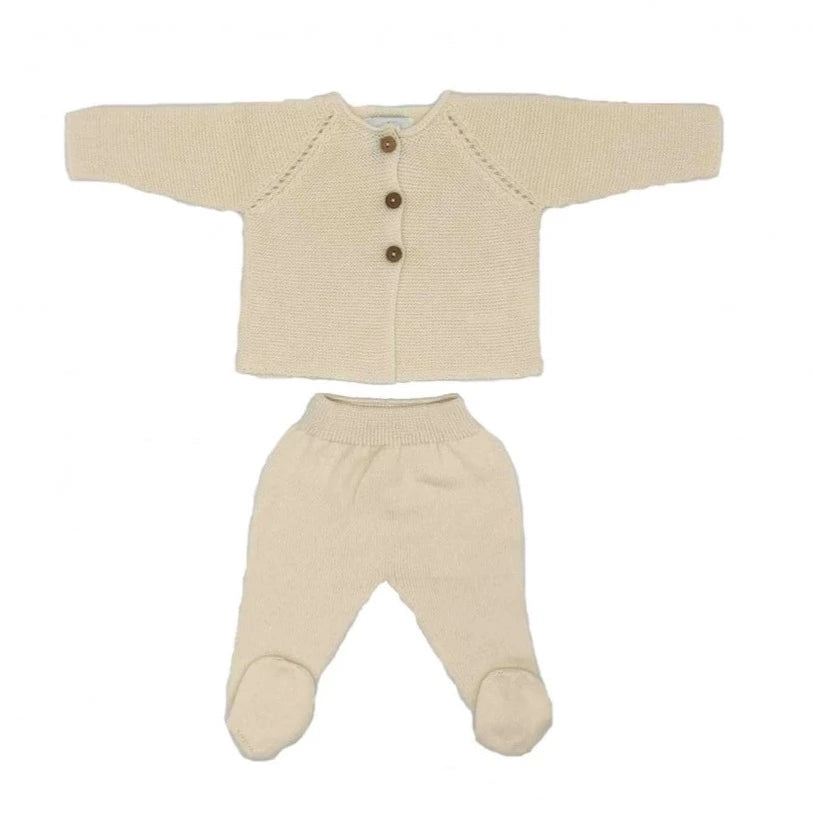 Ecru Newborn Knitted Set