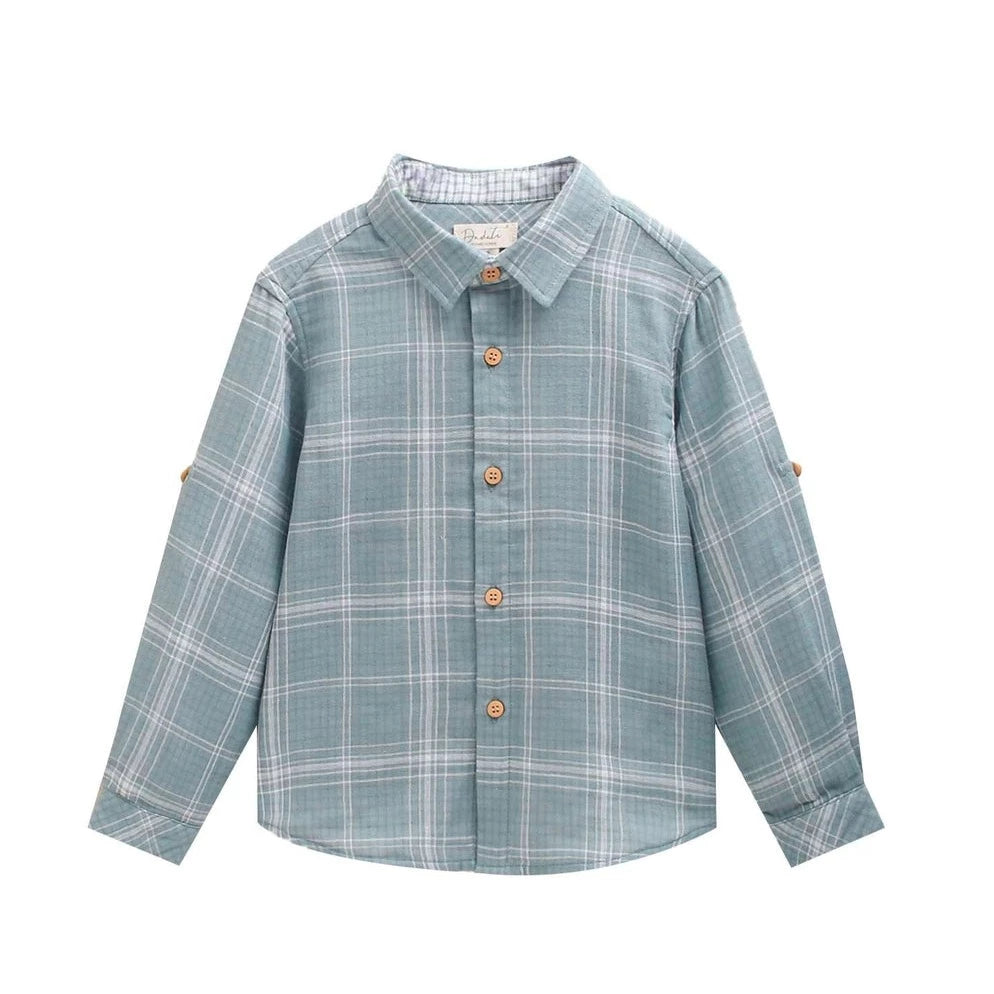 Water Green Checkered Shirt