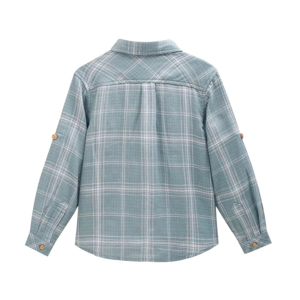 Water Green Checkered Shirt