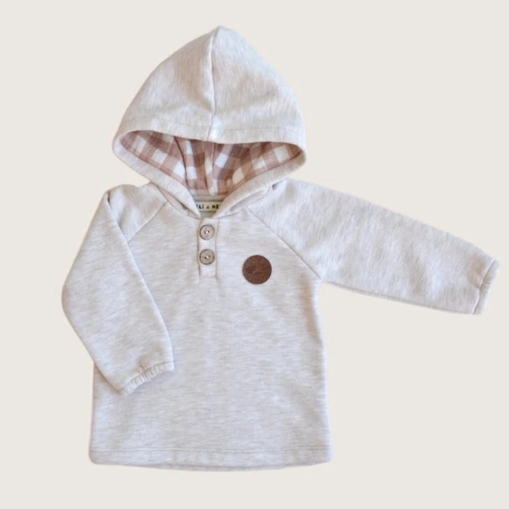 Boys Beige Hoodie