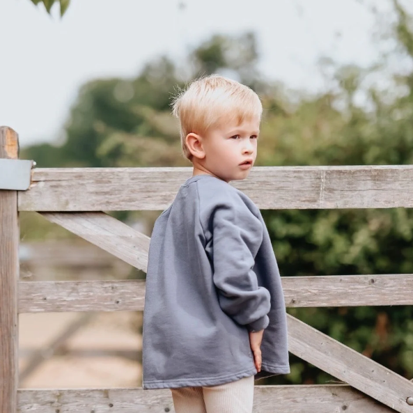 Cotton Sweatshirt - Marine Blue