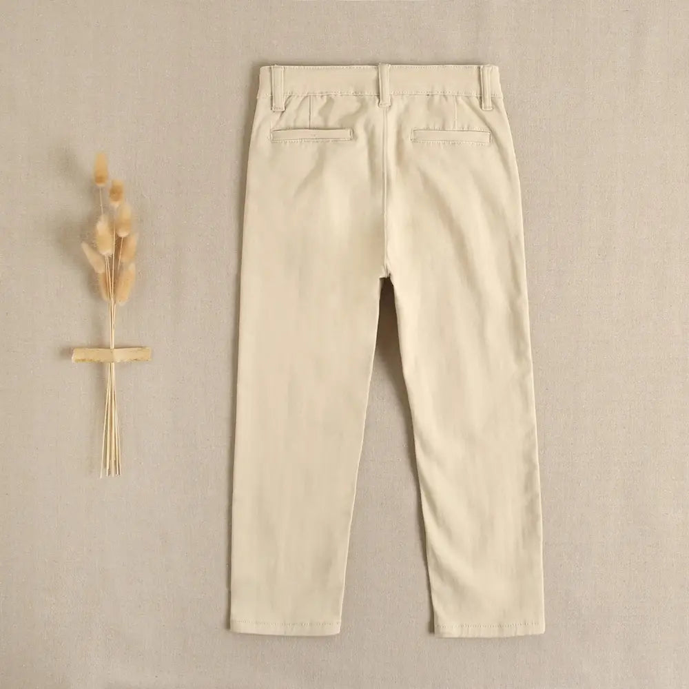 Slim Boy's Chino Pants with Adjustable Waist.