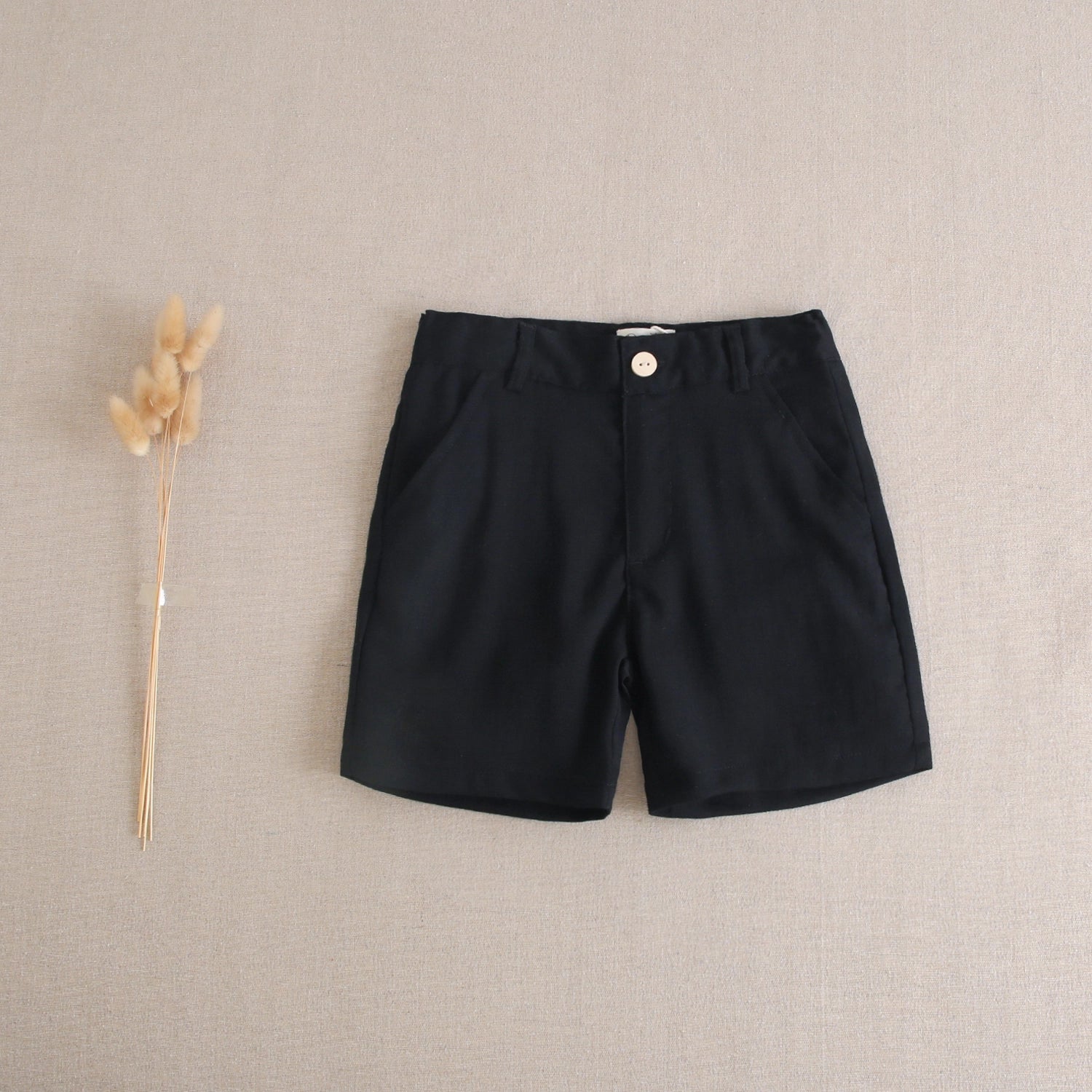 Basic Shorts For Boys in Black