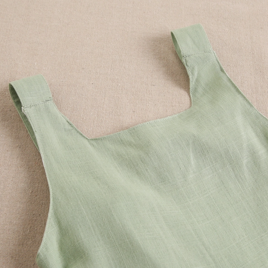 Girls Green Jumpsuit with Back Detail